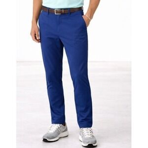 Ballin Techno Pants Mens 40 Navy Blue Crescent Modern Fit Stretch Travel Golf